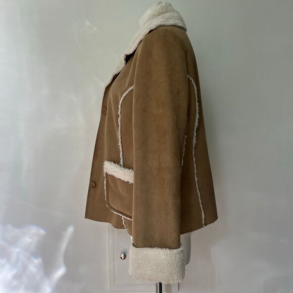 Natalie & Me faux suede and shearling jacket - Picture 5 of 7